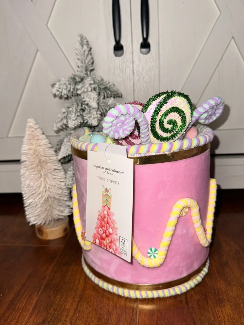 Cupcakes & Cashmere Pastel Candy-Themed Decorative Cake Tree Topper